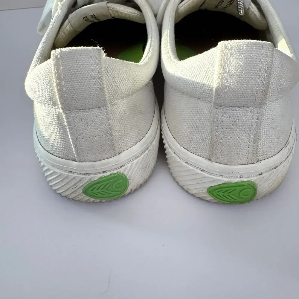 Cariuma Unisex OCA Low Sneaker Size W 9 Casual Canvas Cork Organic Off White